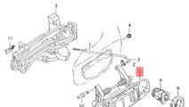 Maner usa dreapta spate / fata 8E0839207 Audi A4 B...