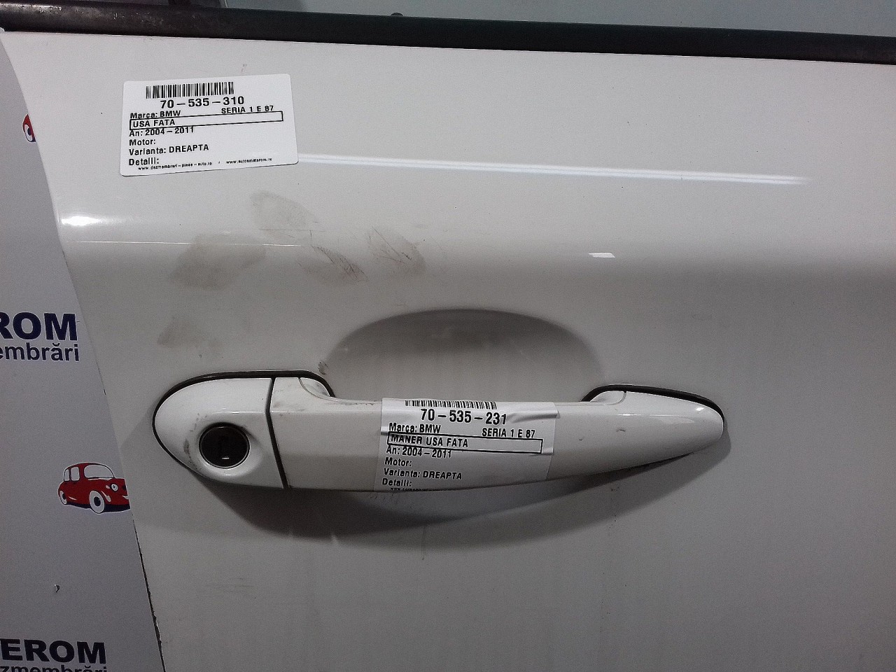 MANER USA FATA DREAPTA BMW SERIA 1 E 87 SERIA 1 E 87 - - (2004 2011)