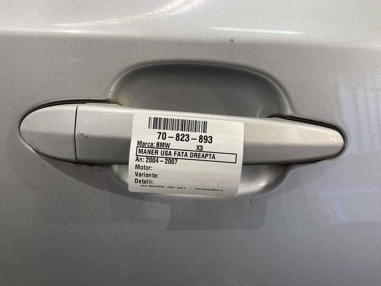 MANER USA FATA DREAPTA BMW X3 - - (2004 2007)