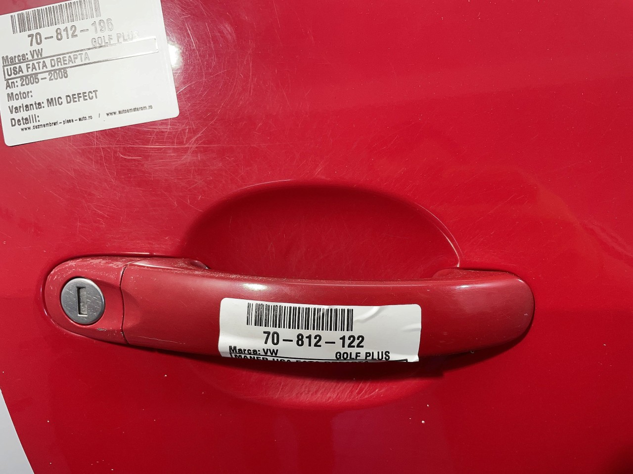 MANER USA FATA DREAPTA VW GOLF PLUS GOLF PLUS - - (2005 2008)