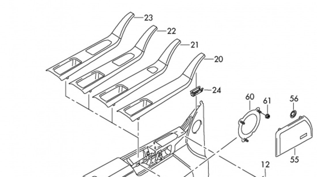 Maner Usa Interior Fata Dreapta Oe Volkswagen Transporter T5 2003-2015 7H0867180C9B9