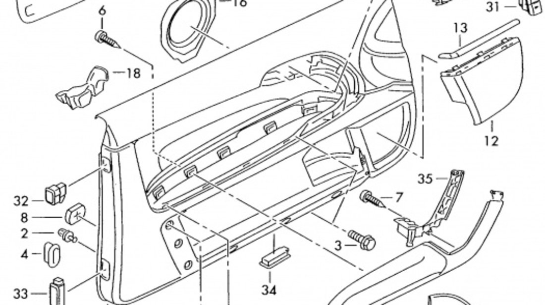 Maner Usa Interior Fata Stanga Oe Audi A3 8P 2003-2008 8P38671736H7