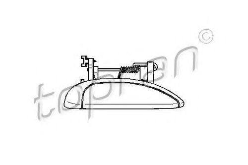 Maner usa RENAULT MEGANE I Break (KA0/1) (1999 - 2003) TOPRAN 700 559 piesa NOUA