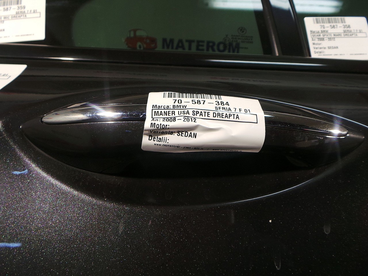 MANER USA SPATE DREAPTA BMW SERIA 7 F 01 SERIA 7 F 01 - - (2008 2012)