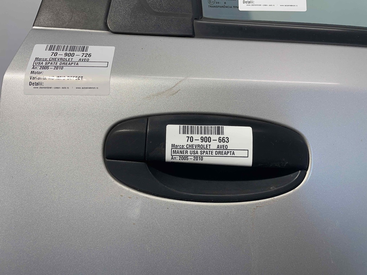 MANER USA SPATE DREAPTA CHEVROLET AVEO - - (2005 2010)