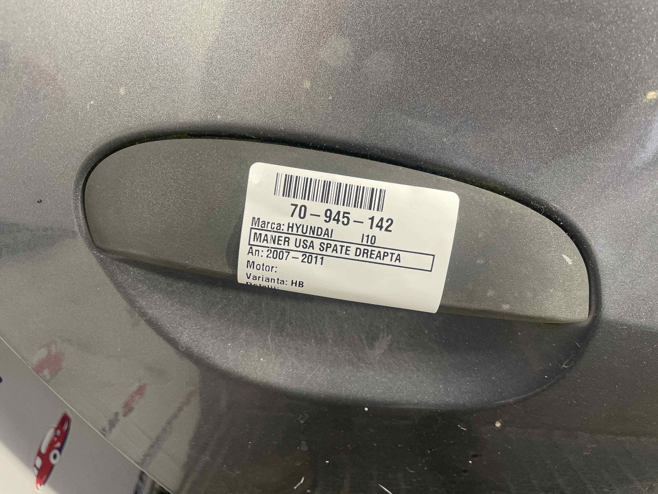MANER USA SPATE DREAPTA HYUNDAI I 10 - - (2007 2011)