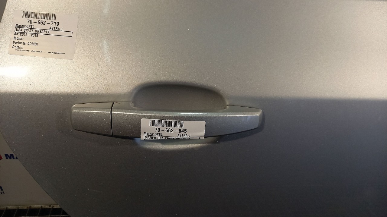 MANER USA SPATE DREAPTA OPEL ASTRA J ASTRA J - - (2012 2015)