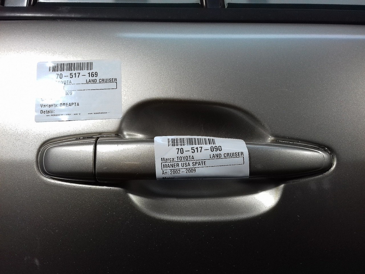 MANER USA SPATE DREAPTA TOYOTA LAND CRUISER - - (2002 2009)