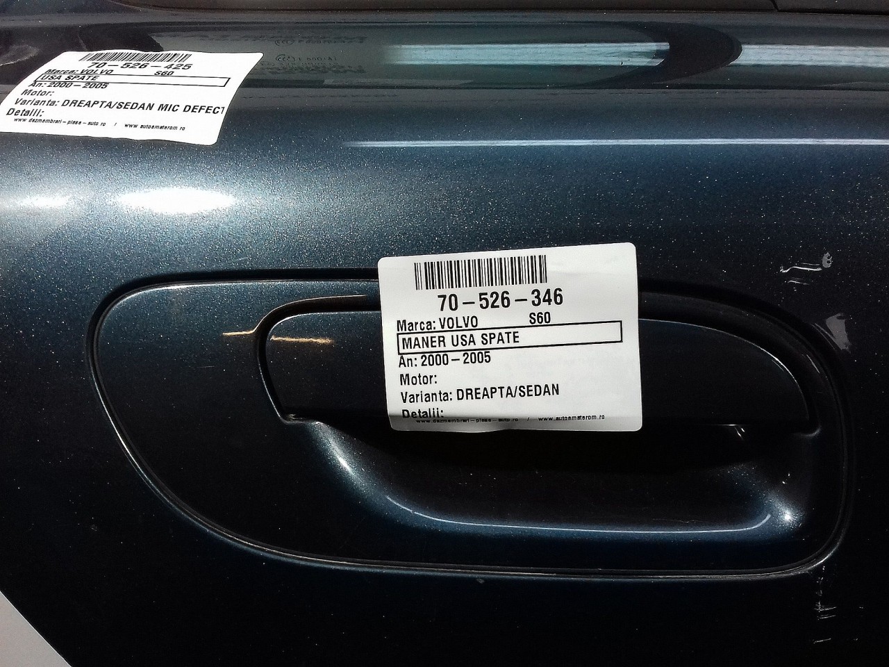 MANER USA SPATE DREAPTA VOLVO S60 - - (2000 2005)
