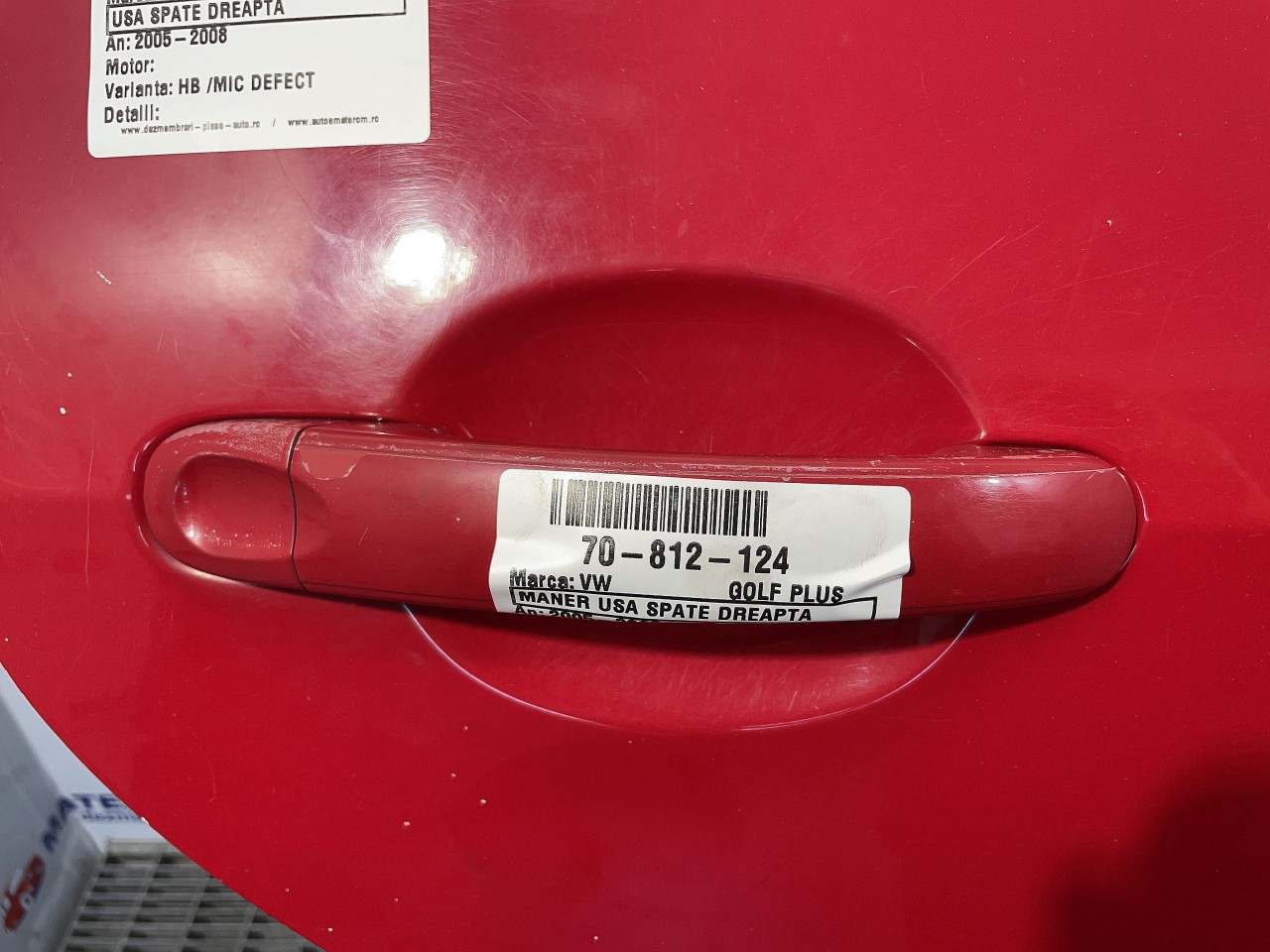MANER USA SPATE DREAPTA VW GOLF PLUS GOLF PLUS - - (2005 2008)