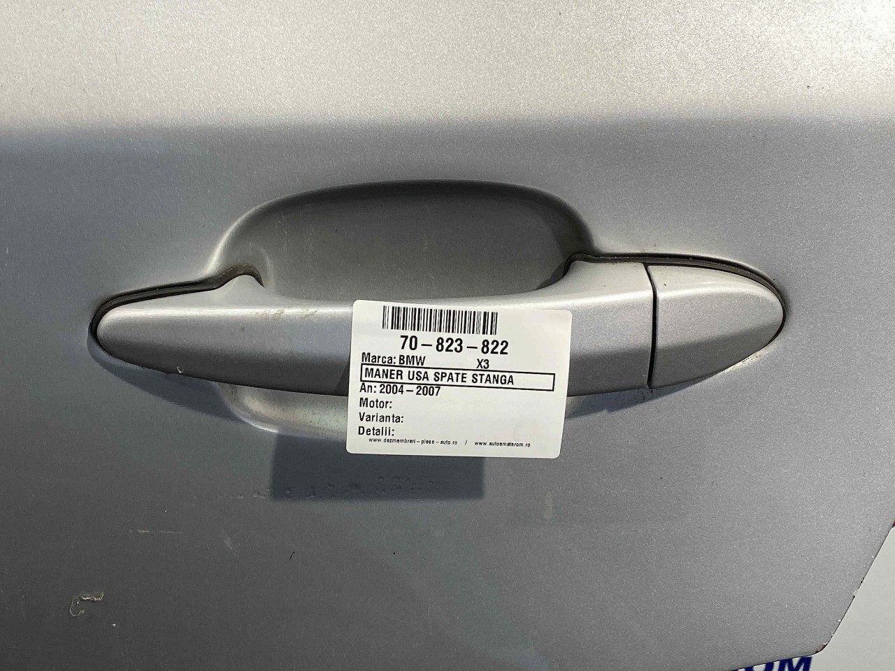 MANER USA SPATE STANGA BMW X3 - - (2004 2007)