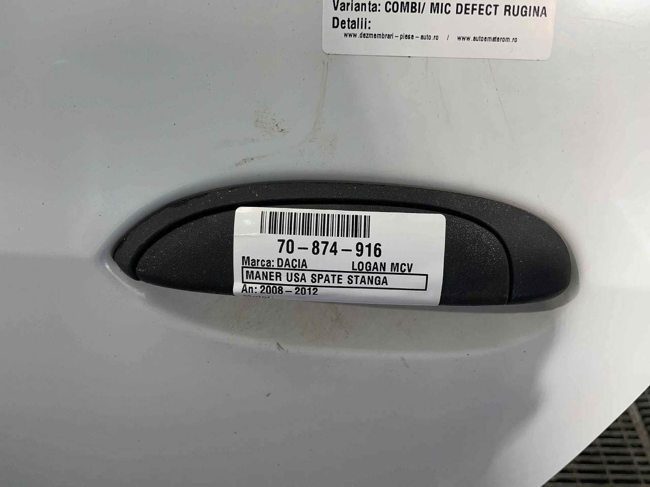 MANER USA SPATE STANGA DACIA LOGAN MCV - - (2008 2012)
