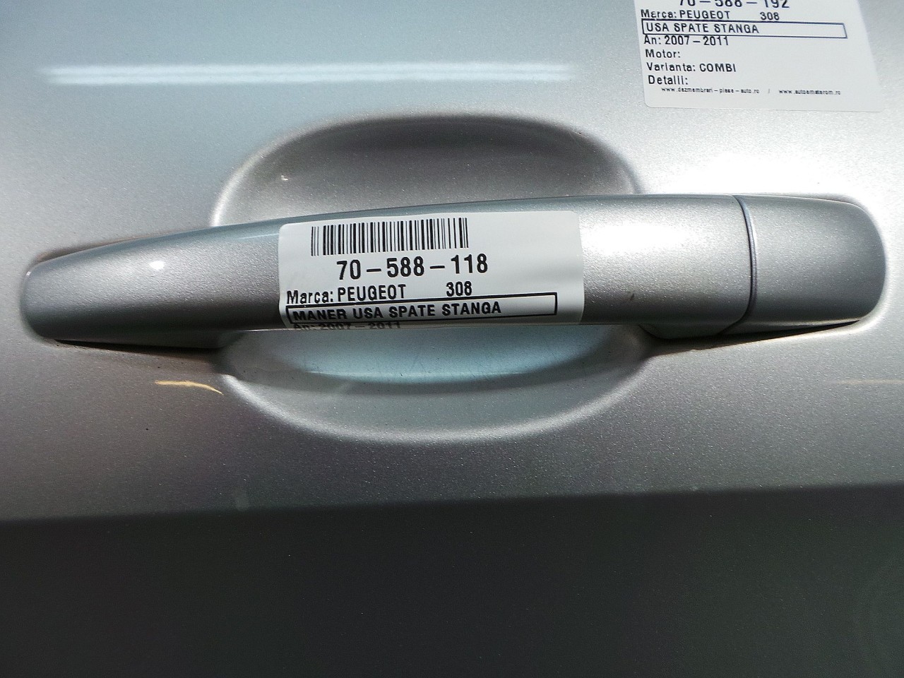 MANER USA SPATE STANGA PEUGEOT 308 - - (2007 2011)
