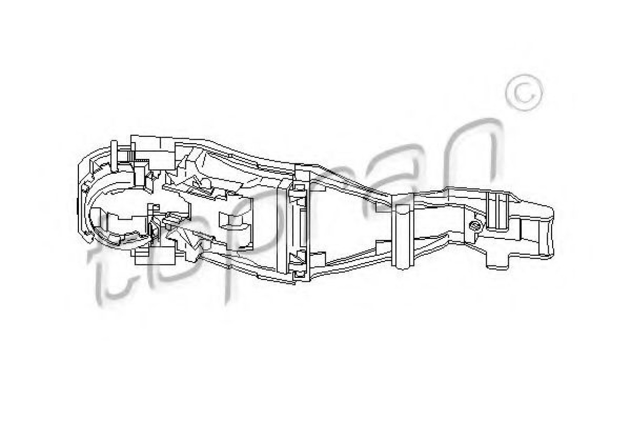 Maner usa VW PASSAT (3B3) (2000 - 2005) TOPRAN 111 186 piesa NOUA