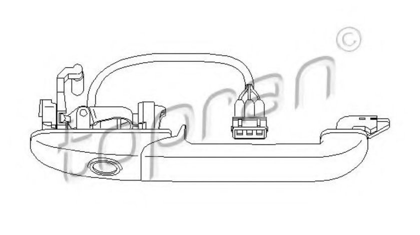 Maner usa VW PASSAT Variant (3A5, 35I) (1988 - 1997) TOPRAN 108 850 piesa NOUA