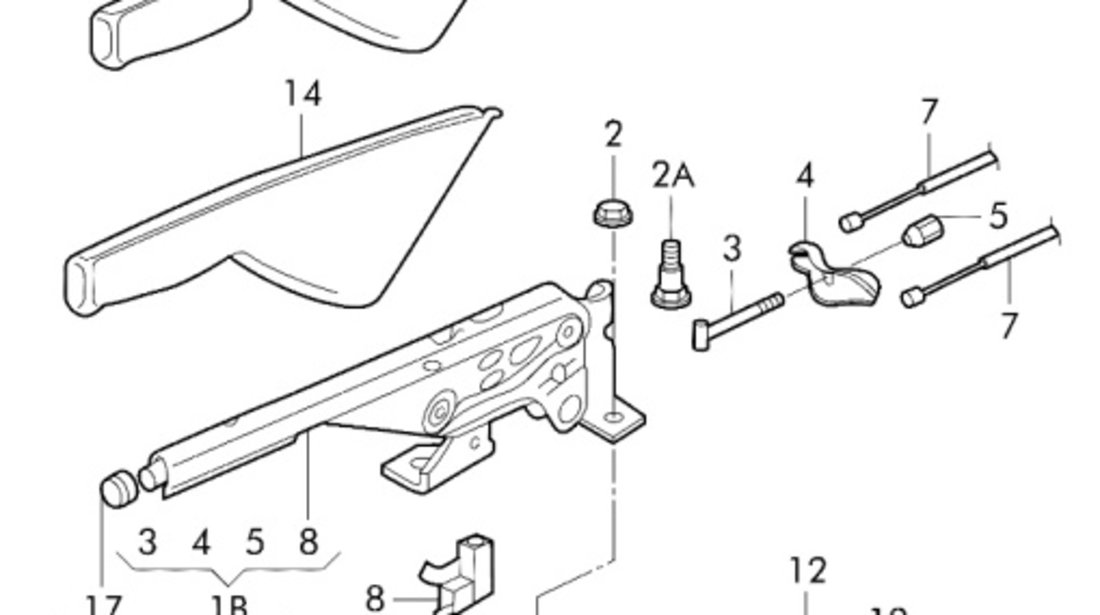 Maneta frana mana Seat Leon (1M1) Hatchback 2006 1.9 TDI SEAT LEON (1M1) [ 1999 - 2006 ] OEM 1J0711303AC