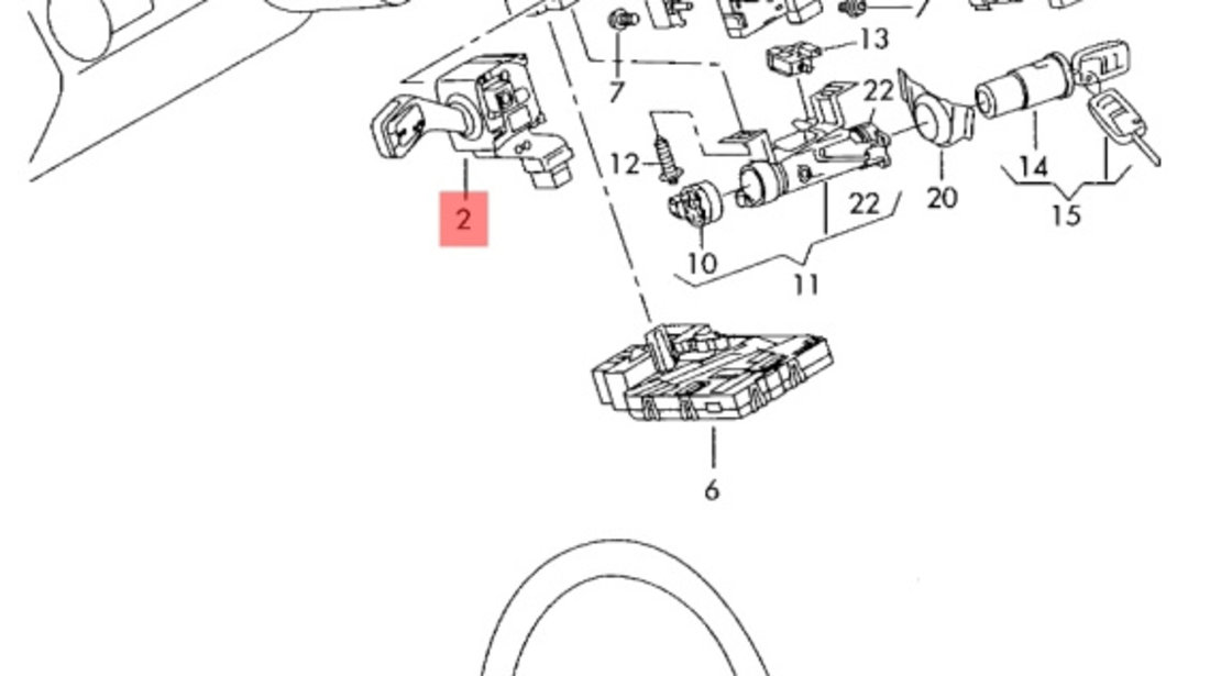 Maneta semnalizare cu tempomat Skoda Superb 3T 2.0 TDI combi 2009 2010 OEM 1K0953513G