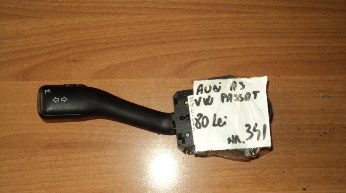 MANETA SEMNALIZARE FARA PILOT :AUDI A3,VW PASSAT, VW BORA,AN:2000-2005, COD:8L0953513G, PRET 80 RON,NR:341