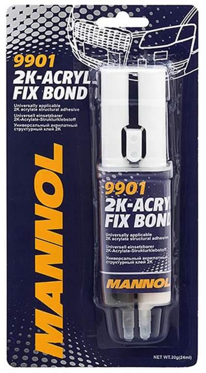 Mannol Adeziv Bicomponent 2K-Acryl Universal 30GR/24ML 9901