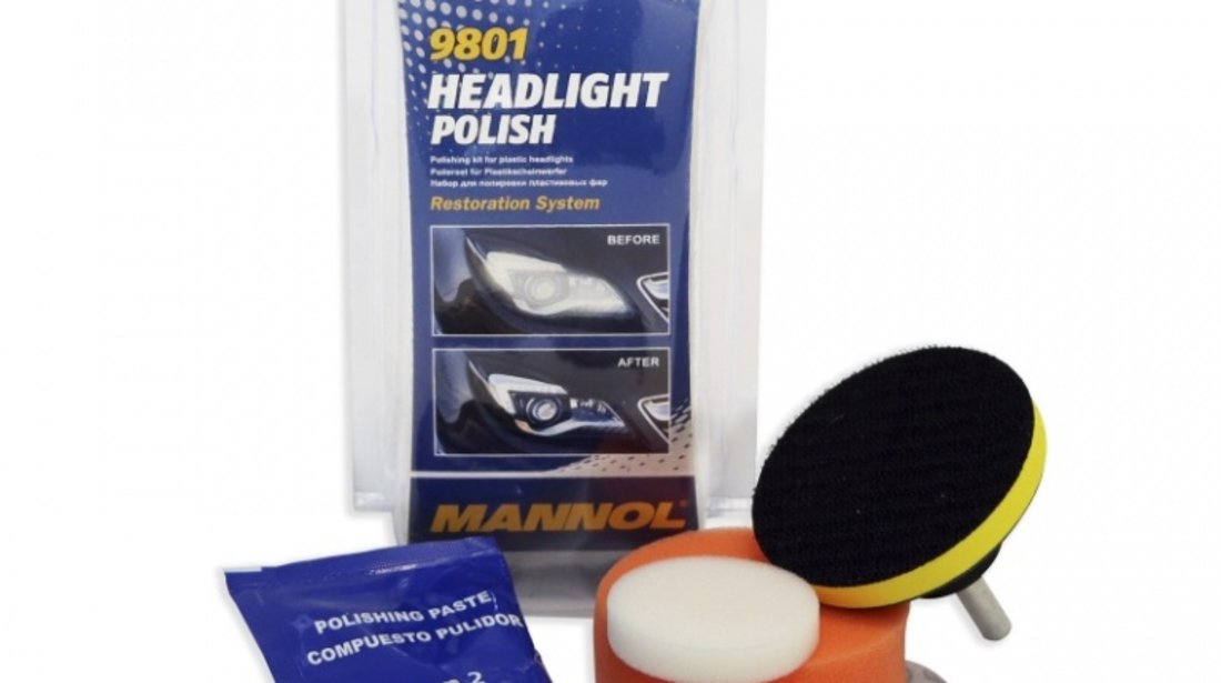 Mannol Kit Restaurare Faruri 9801