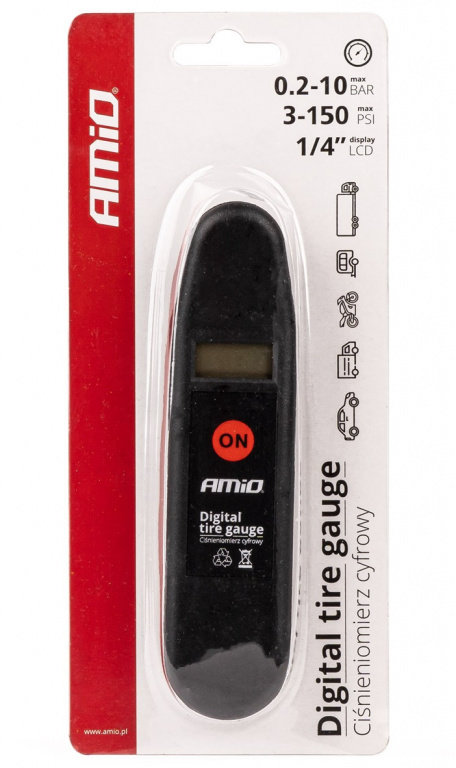 Manometru Presiune Anvelope Digital 10 Bari 3-150 PSI Amio 02940