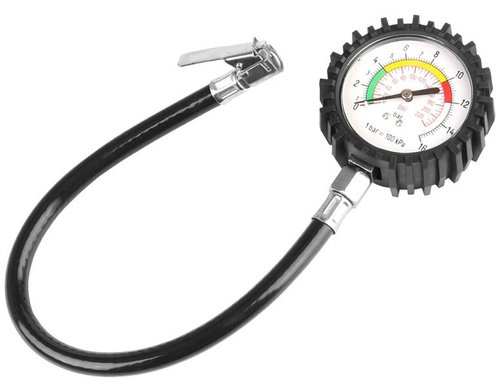 Manometru Presiune Roti 15 Bar Cu Furtun De Cauciuc Carmotion 86494