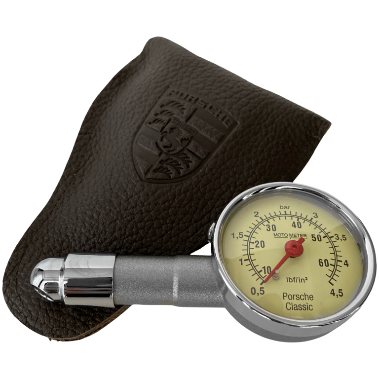 Manometru Presiune Roti + Husa Piele Oe Porsche Classic 91172220200