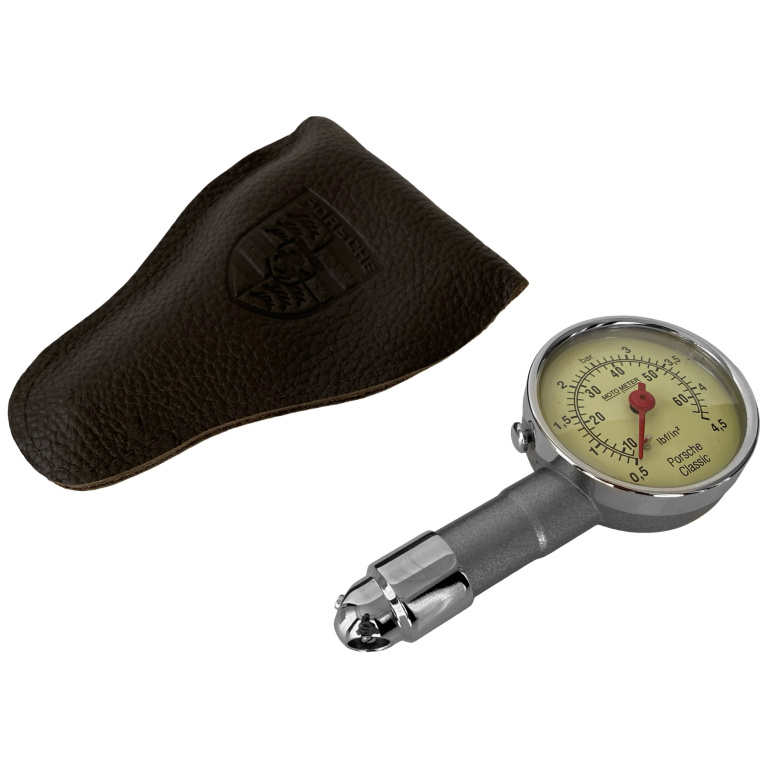 Manometru Presiune Roti + Husa Piele Oe Porsche Classic 91172220200