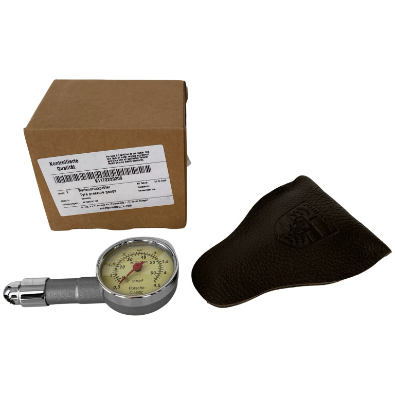 Manometru Presiune Roti + Husa Piele Oe Porsche Classic 91172220200