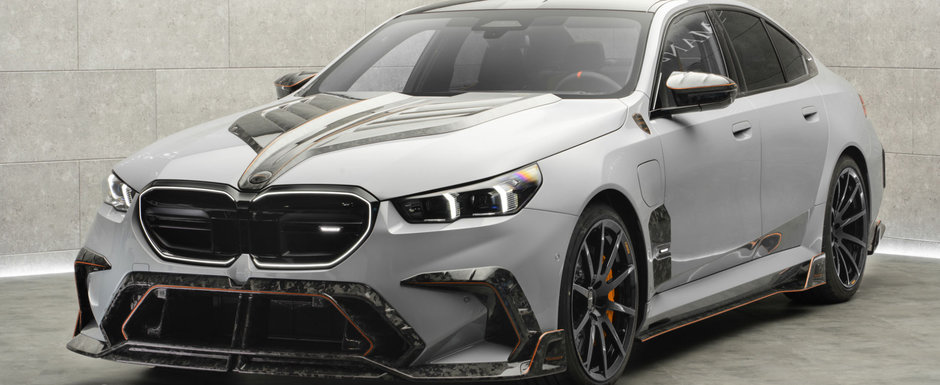 Mansory s-a apucat de tunat noul BMW M5. Controversatul sedan bavarez se lauda acum cu 850 de cai putere si o evacuare tripla Mansory s-a apucat de tunat noul BMW M5. Controversatul sedan bavarez se lauda acum cu 850 de cai putere si o evacuare tripla
