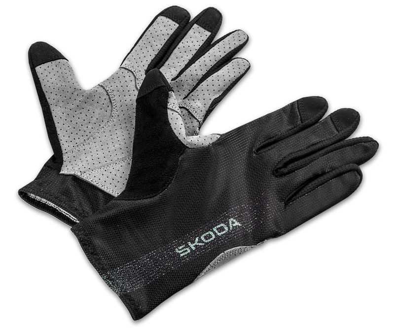 Manusi Ciclism Unisex Oe Skoda Cycling Negru / Gri Marimea L 000084616S