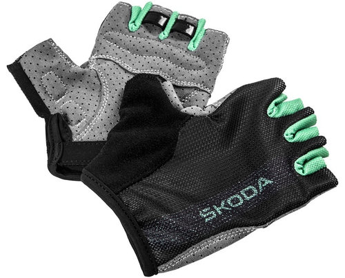 Manusi Ciclism Unisex Oe Skoda Cycling Verde Electric, Negru, Gri Marimea M 6U0084616F