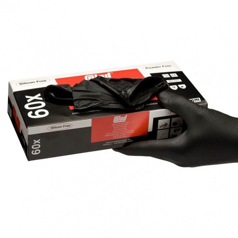 Manusi Colad & Hamach Nitril Negre 536004CLD 60 Buc XL