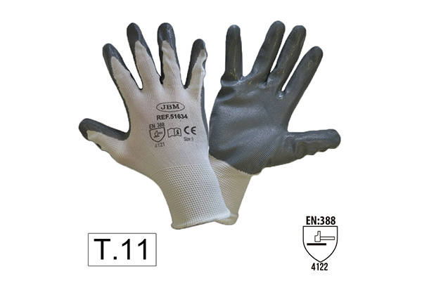 Manusi De Lucru Cu Palma Intarita De Nitril T11 Jbm 51398N