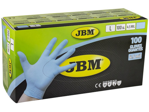 Manusi Jbm Albastre Nitril 4.5 Mil 00279 100 Buc L