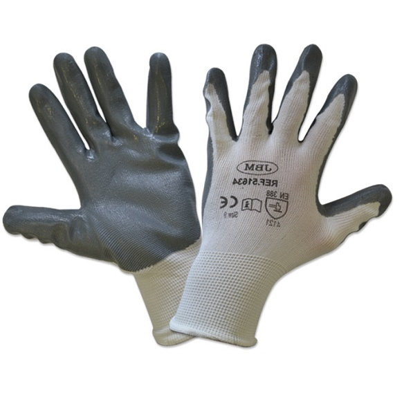 Manusi JBM De Lucru Cu Palma Intarita De Nitril T.8 51633