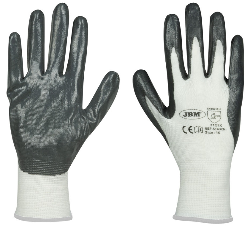Manusi Jbm De Lucru Cu Palma Intarita De Nitril T.9 51634