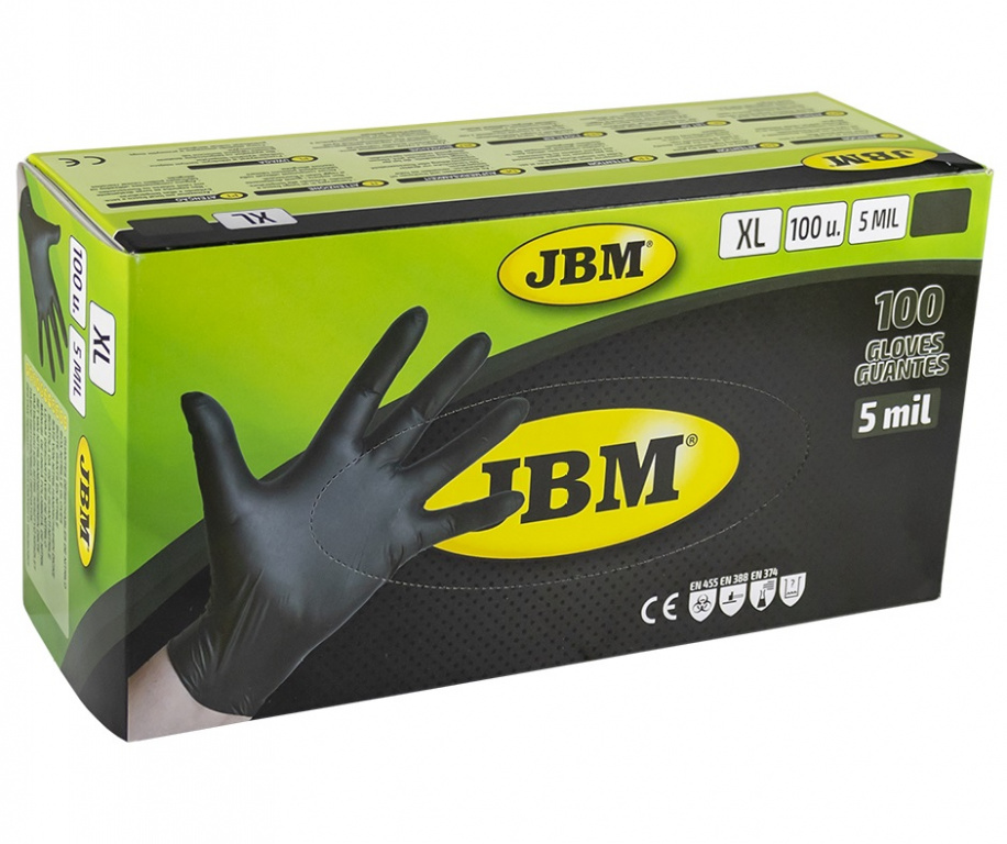 Manusi Jbm Negre Nitril 4.5Mil 52683 100 Buc XL