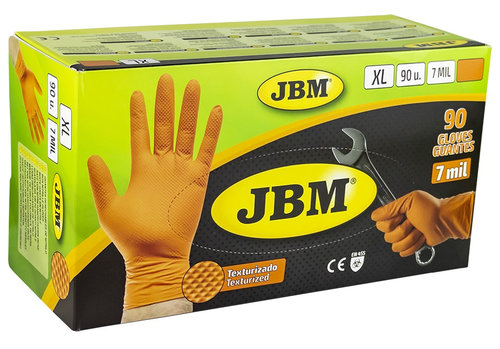 Manusi Jbm Portocalii Nitril 7Mil 53553 90 Buc XL