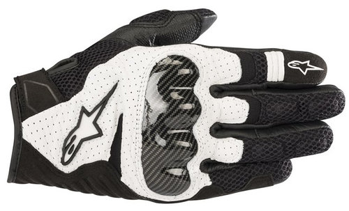 Manusi Moto Barbati Alpinestar SMX-1 V2 Wentylowane Negru / Alb Marimea L 357051812L