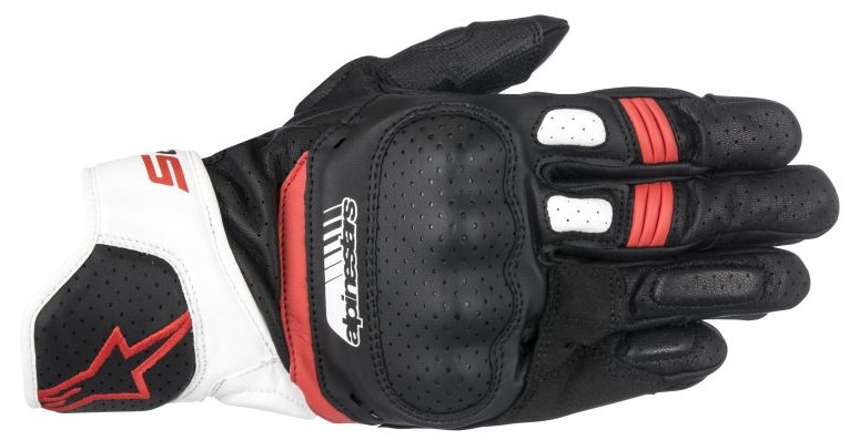 Manusi Moto Barbati Alpinestar SP-5 Gloves Negru / Alb / Rosu Marimea M 3558517123M