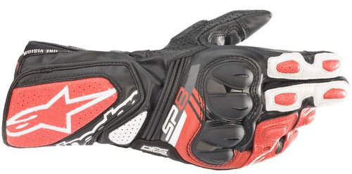 Manusi Moto Barbati Alpinestar SP-8 V3 Negru / Alb / Rosu Marimea L 35583211304L