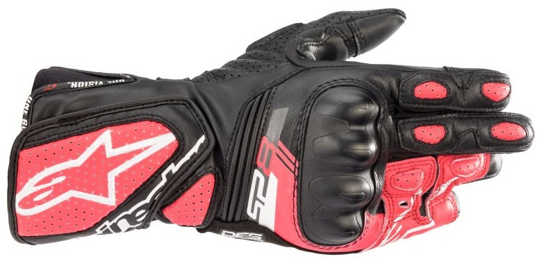Manusi Moto Dama Alpinestar Stella SP-8 V3 Negru / Alb / Roz Marimea L 35183211832L