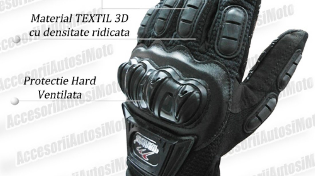 MANUSI MOTO MADBIKE cu Protectii Ventilate Hard Marimi M L XL Culori ALBASTRU