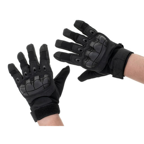 Manusi Tactice cu elemente de protectie, marime XL, cu destinatie Moto, ATV, SSV, QUAD, culoare Neag...