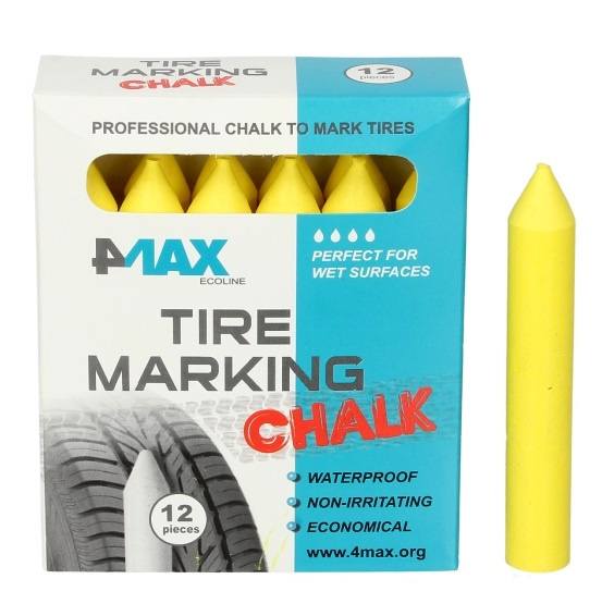 Marker Creion Anvelope 4Max 12 Buc Galben 4806-55-0405Z