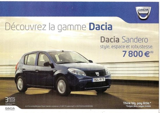 Marketing Dacia