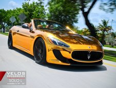 Maserati GranCabrio MC in auriu cromat