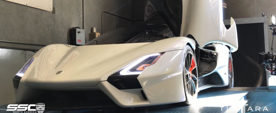 Masina care isi propune sa atinga 482 km/h a ajuns pe DYNO. Cum suna SSC Tuatara Masina care isi propune sa atinga 482 km/h a ajuns pe DYNO. Cum suna SSC Tuatara