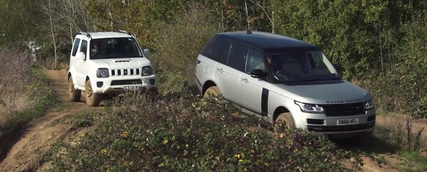 Masina de opt ori mai ieftina a castigat: Suzuki a batut Range Rover pe teren accidentat!